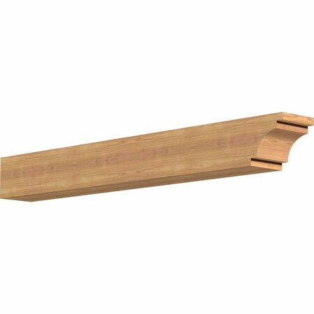 Ekena Millwork Mediterranean Smooth Rafter Tail, Western Red Cedar, 5 1/2"W x 6"H x 48"L RFT06X06X48MED00SWR